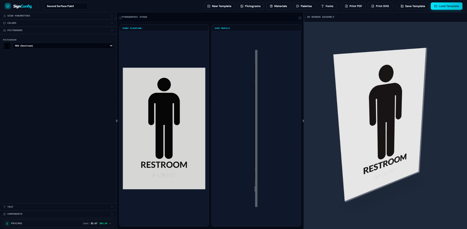 SignConfig CPQ Tool view 4