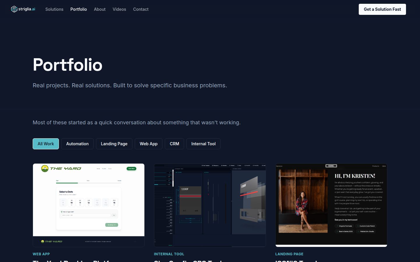 Striglia.AI view 2